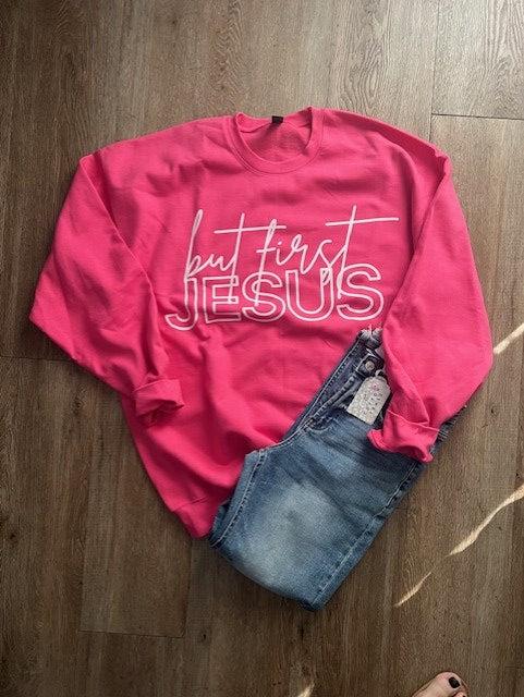 BUT FIRST JESUS CREWNECK PRE-ORDER
