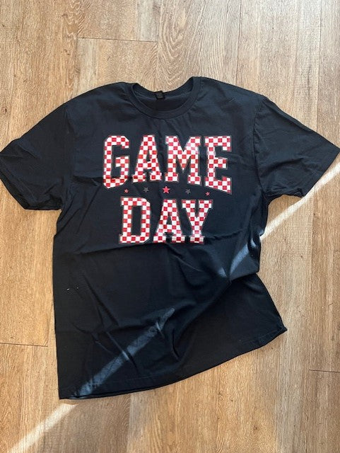 GAME DAY WHITE/RED ADULT TEE PRE-ORDER