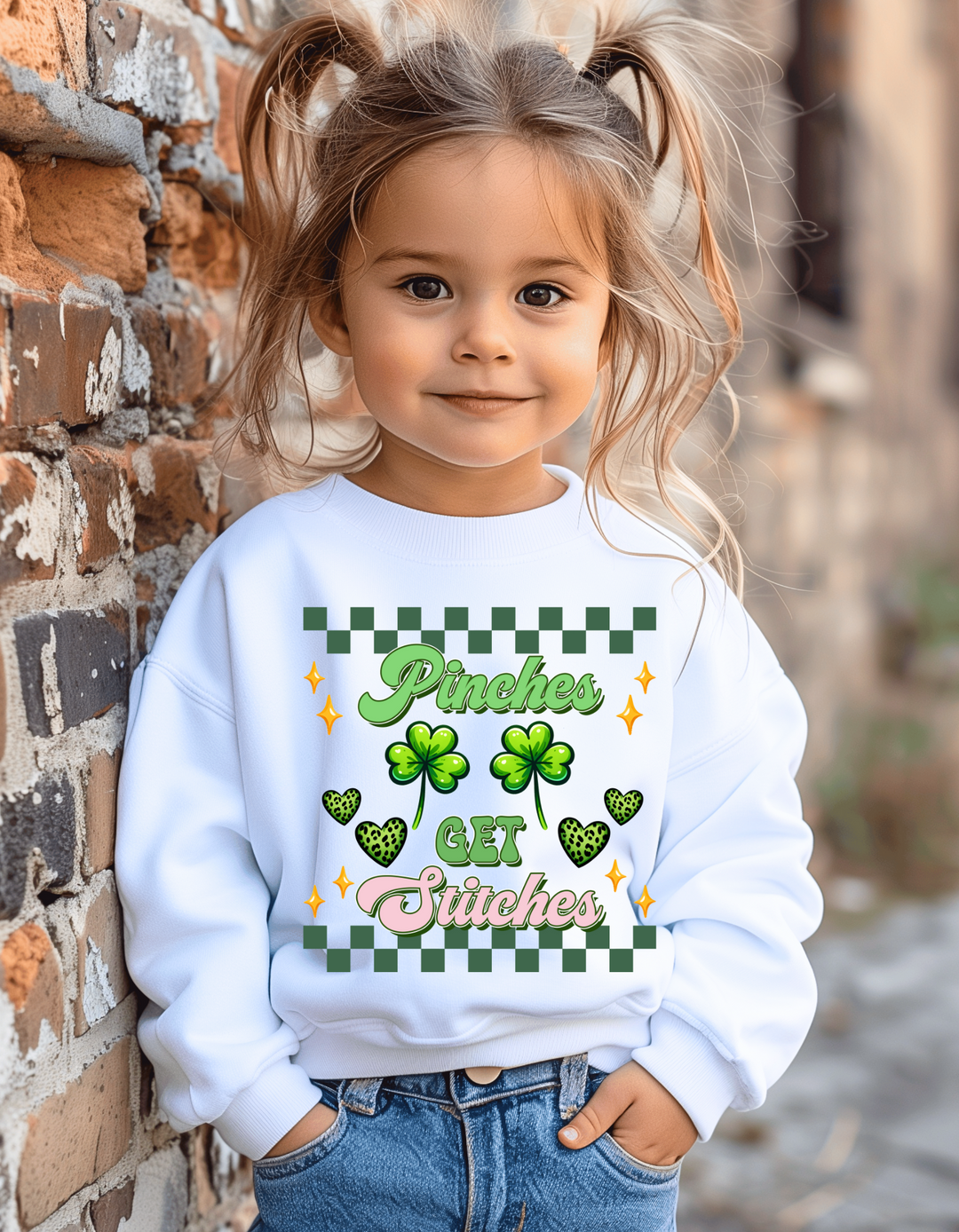PINCHES GET STITCHES KIDS CREW