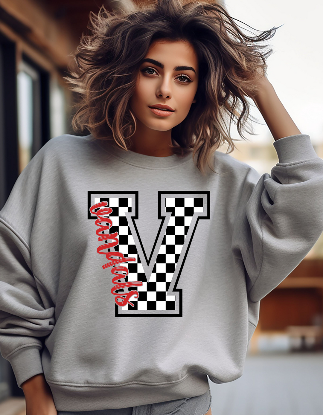 CHECKED VANDAL ADULT CREW