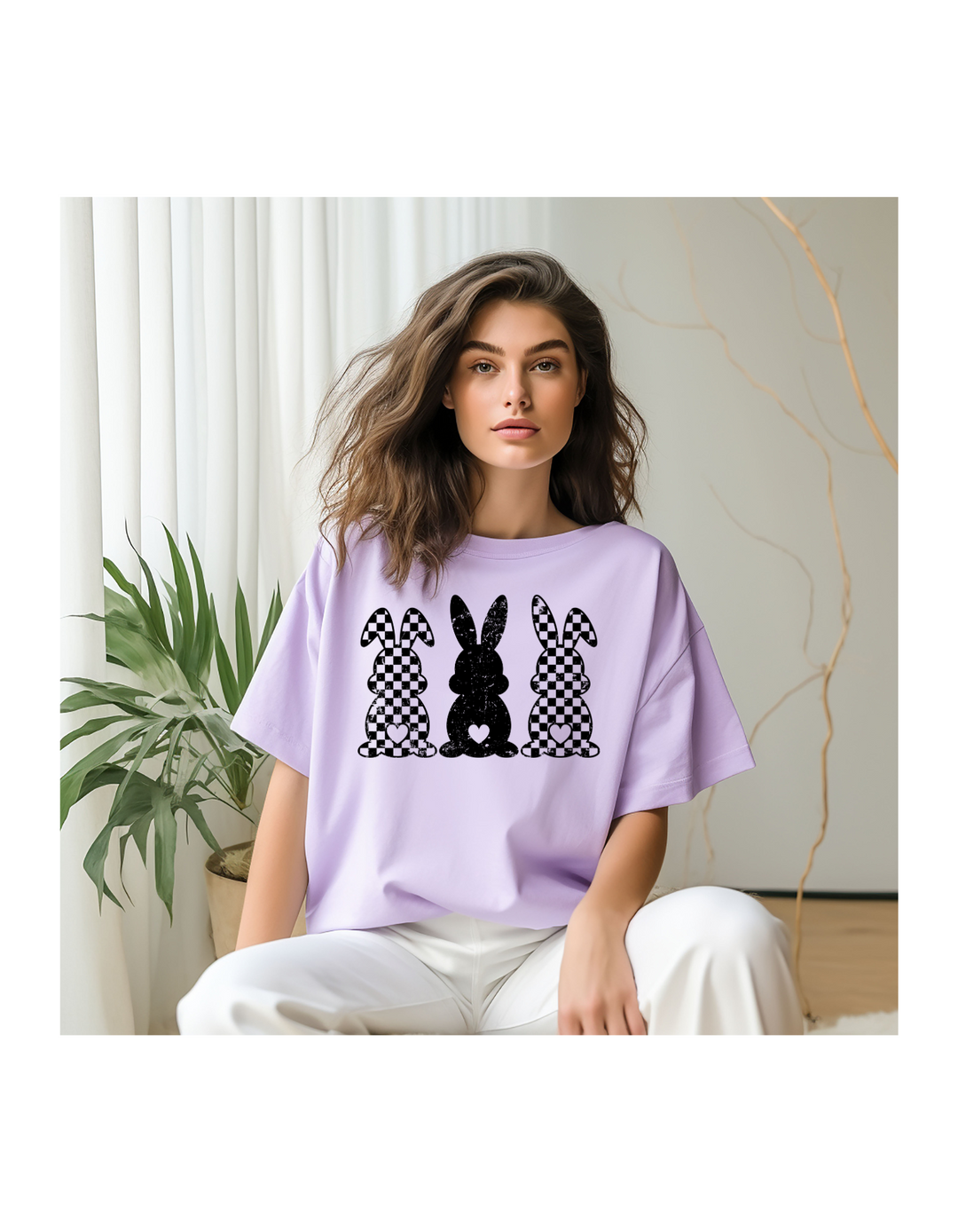 CHECKED OUT EASTER ADULT TEE