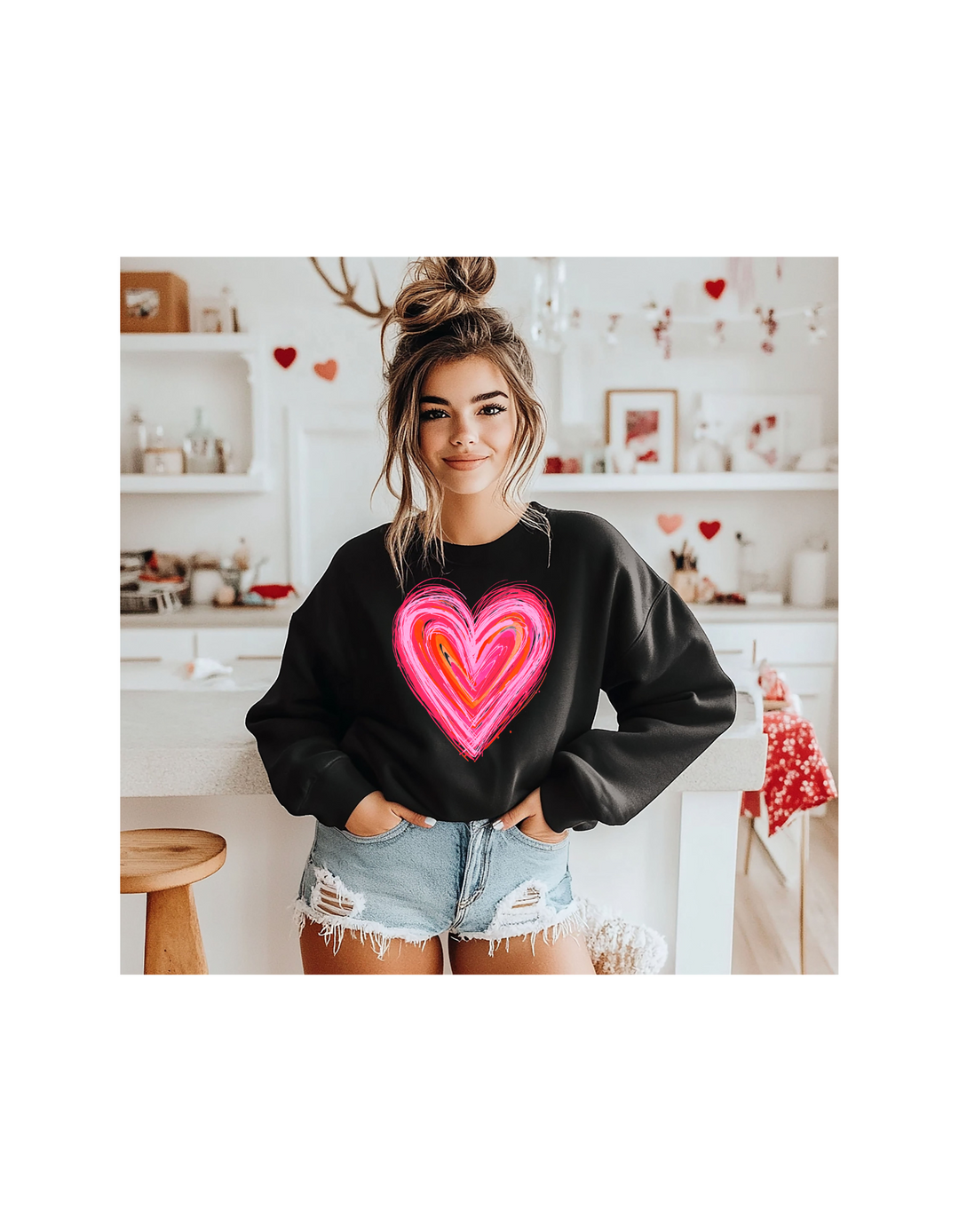 PINK HEART ADULT CREWNECK PRE-ORDER