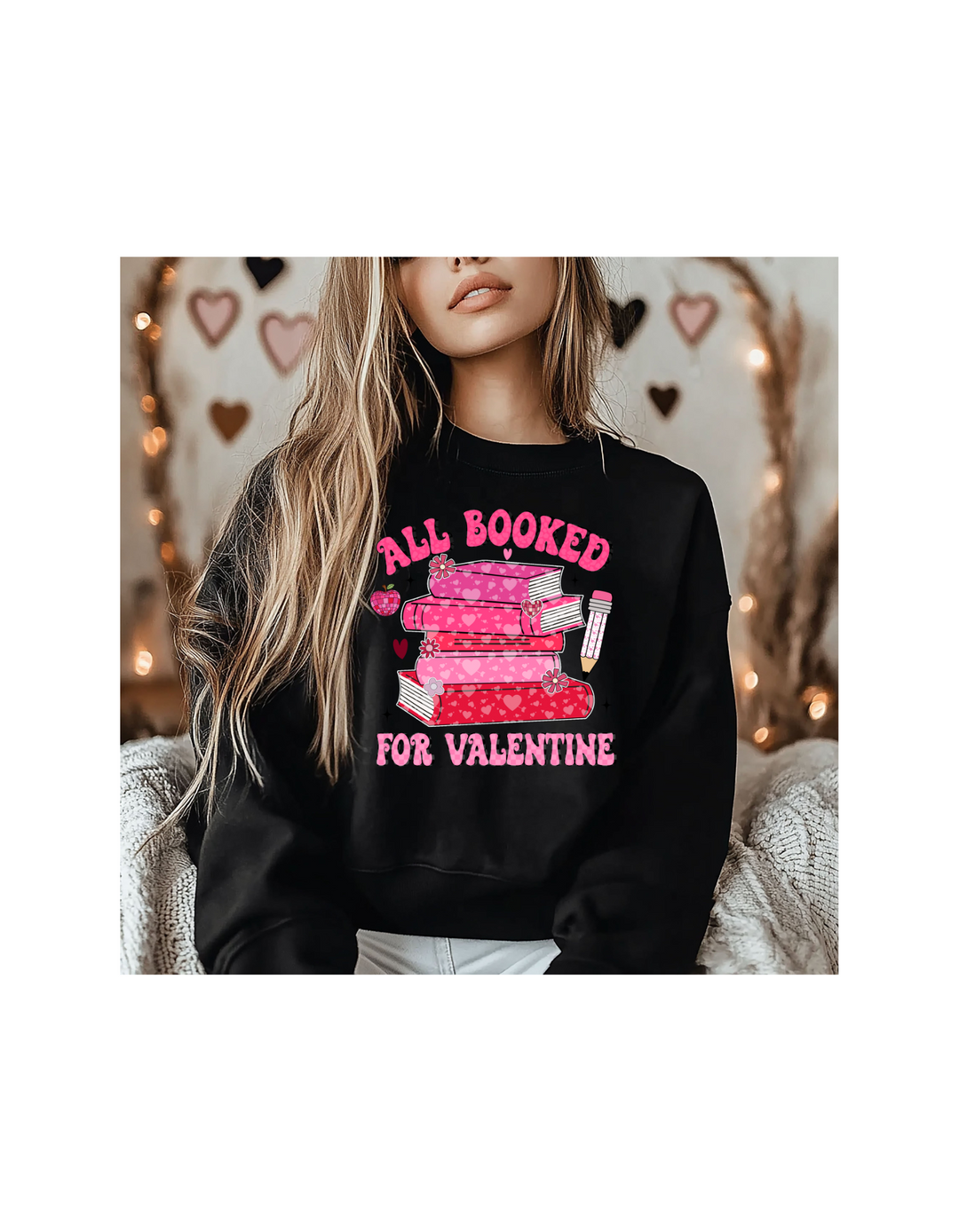 ALL BOOKED VDAY ADULT CREWNECK PRE-ORDER