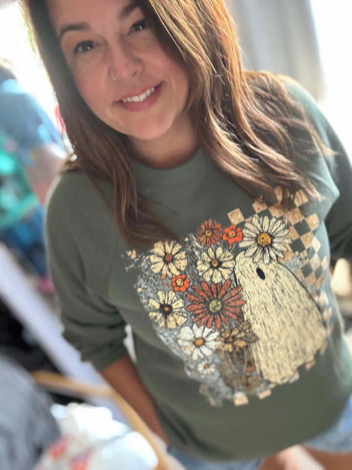 GHOSTED IN THE GARDEN CREWNECK