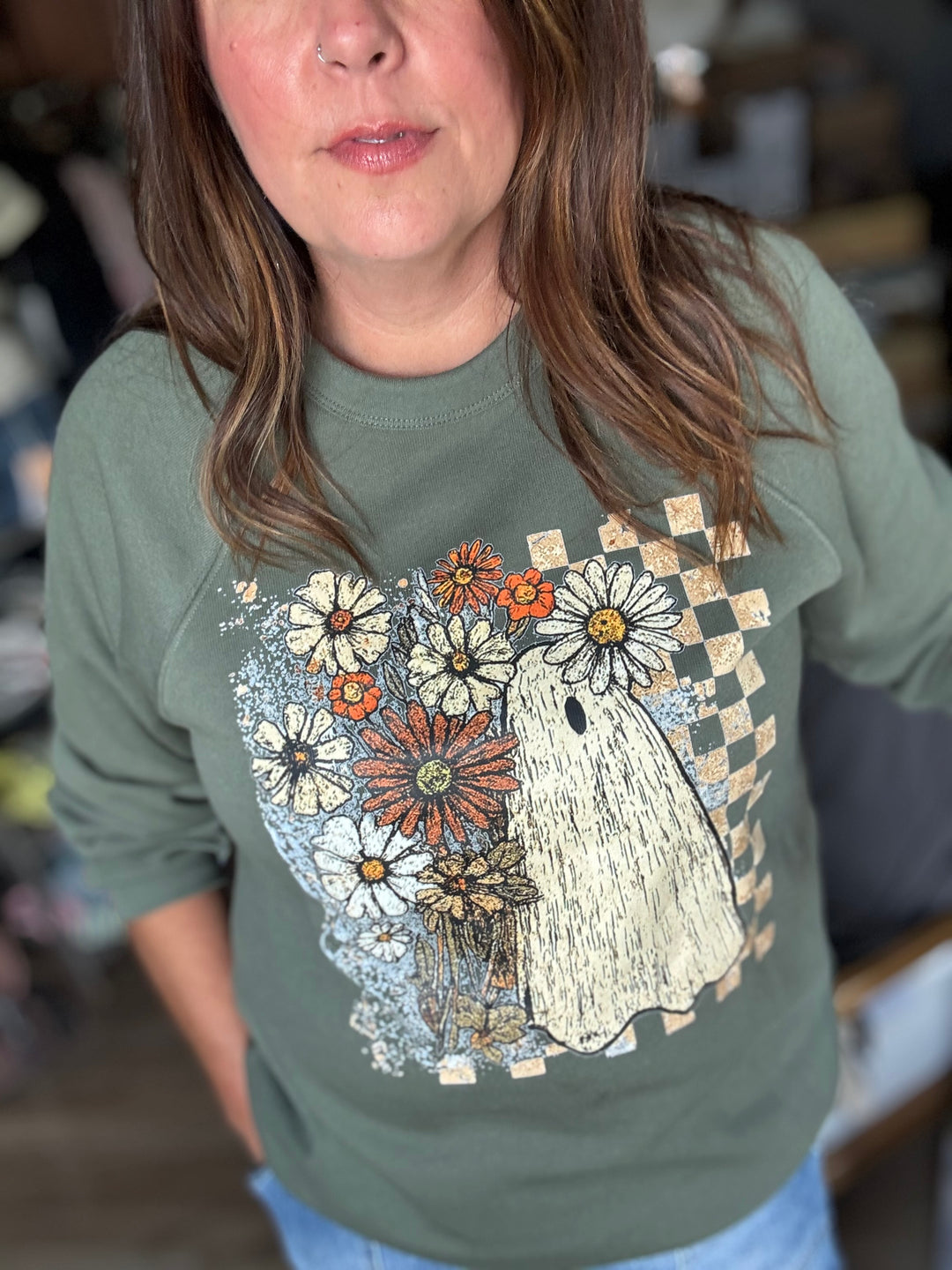 GHOSTED IN THE GARDEN CREWNECK