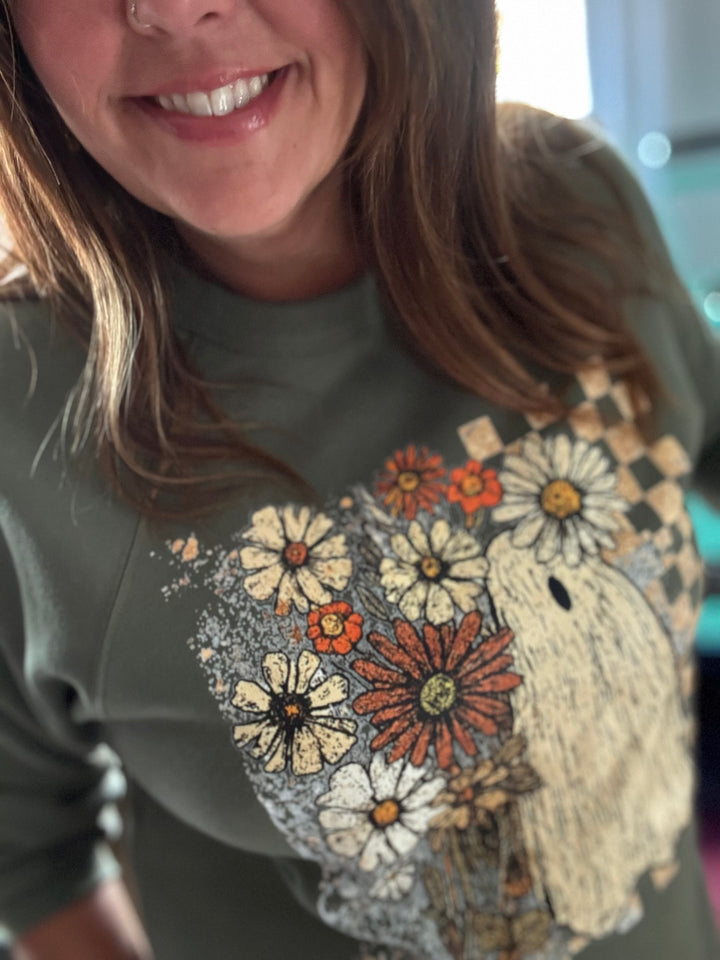 GHOSTED IN THE GARDEN CREWNECK