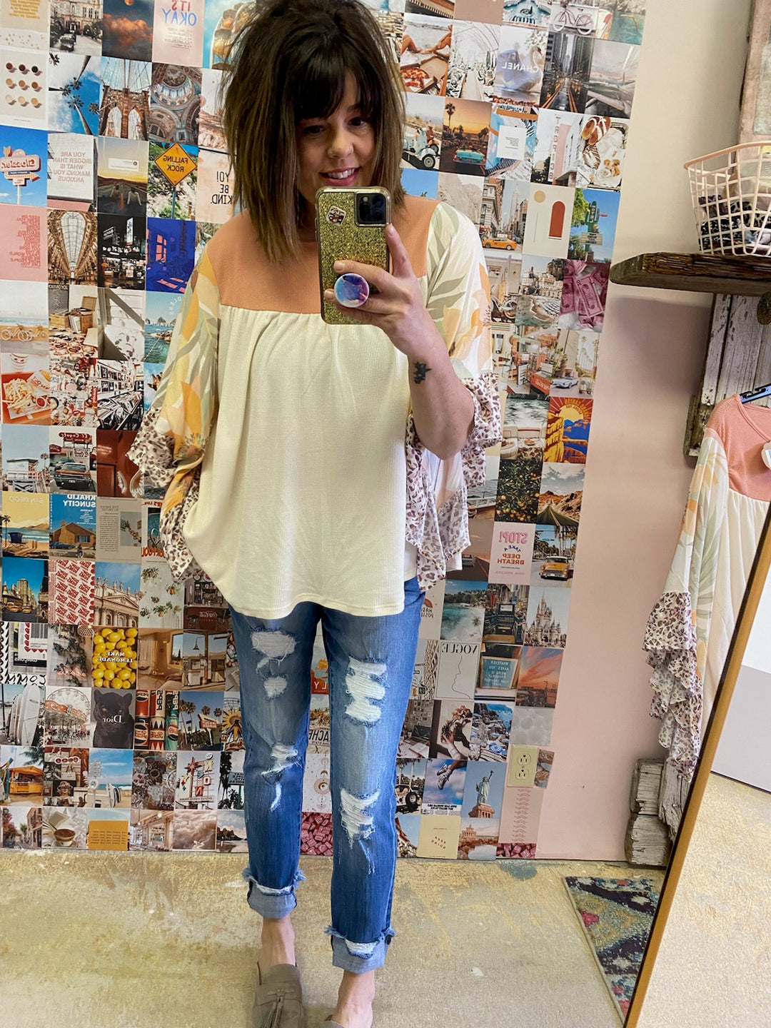 SUNSET BOHO TOP