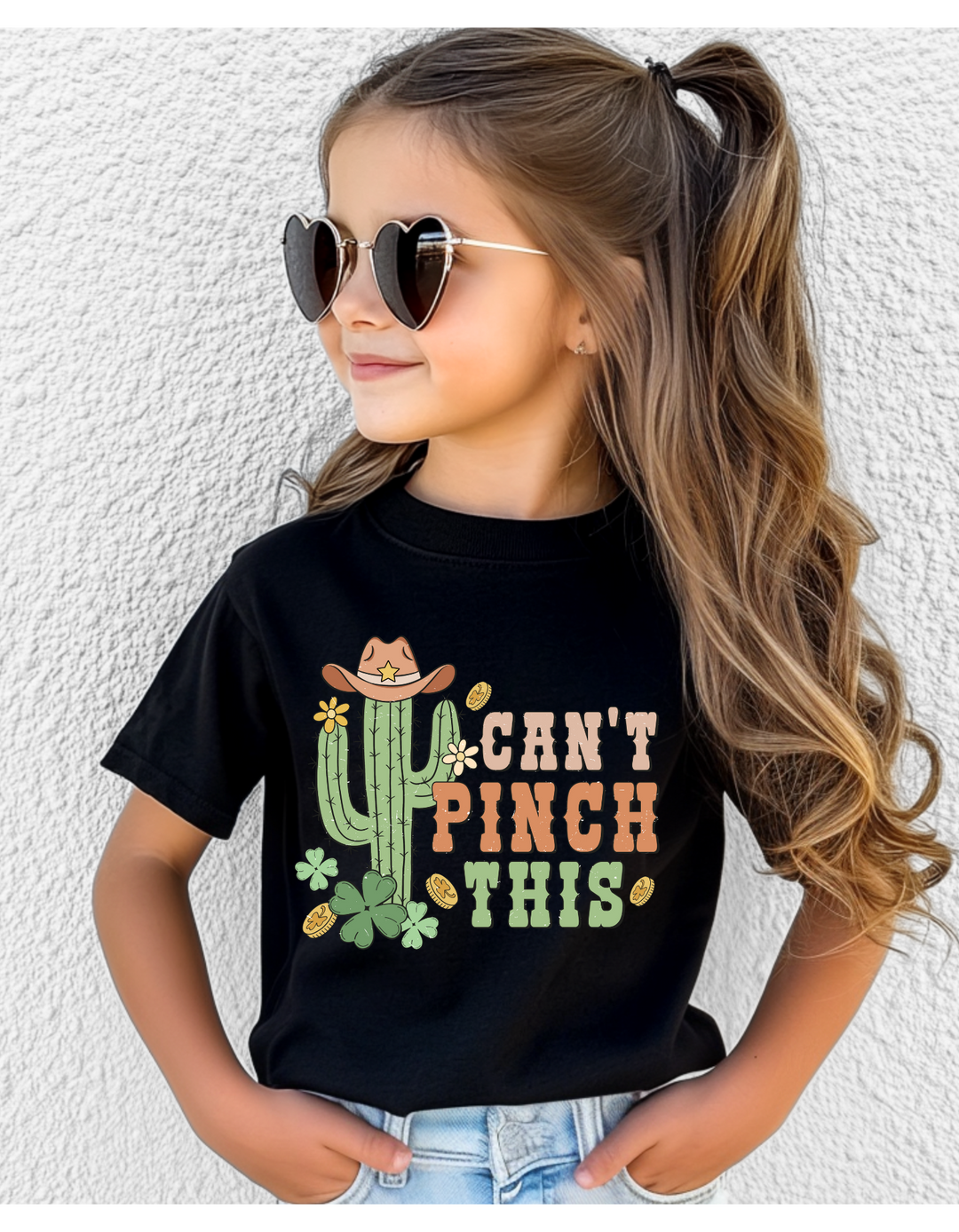 CANT PINCH THIS KIDS CREW/TEE