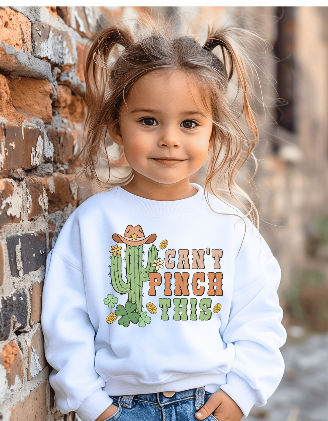 CANT PINCH THIS KIDS CREW/TEE