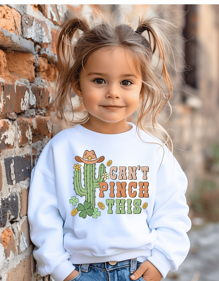 CANT PINCH THIS KIDS CREW/TEE