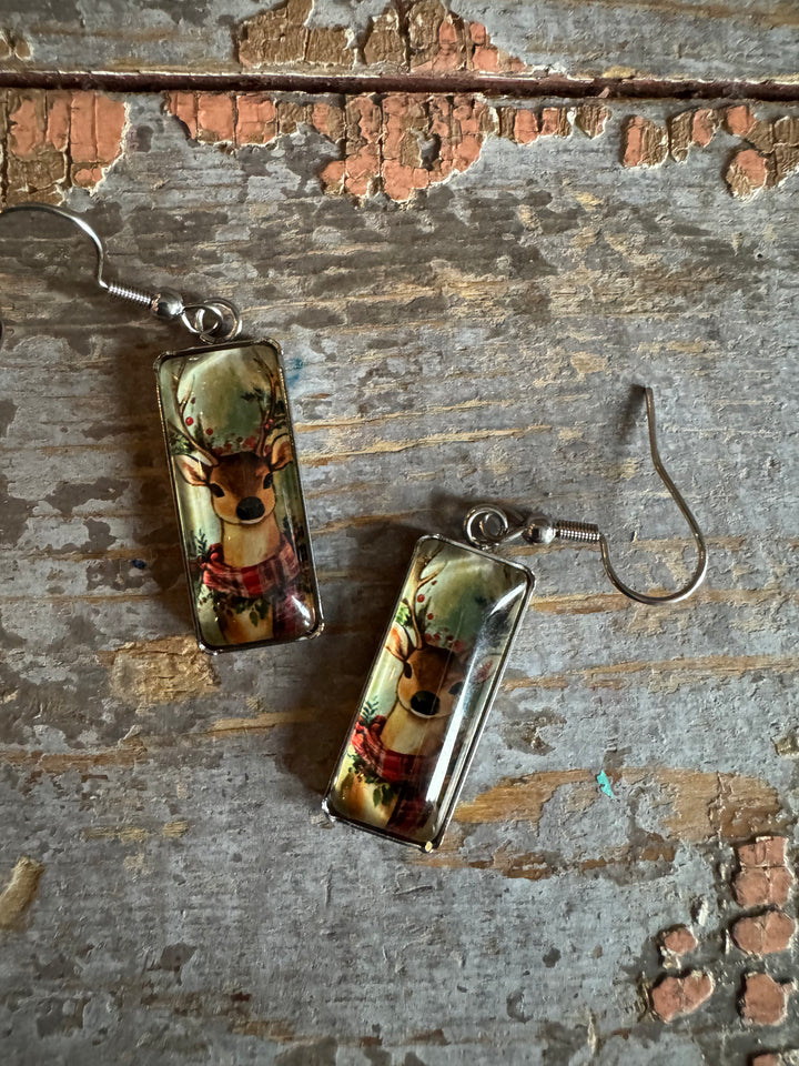 REINDEER DROP EARRINGS