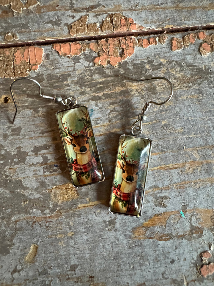 REINDEER DROP EARRINGS