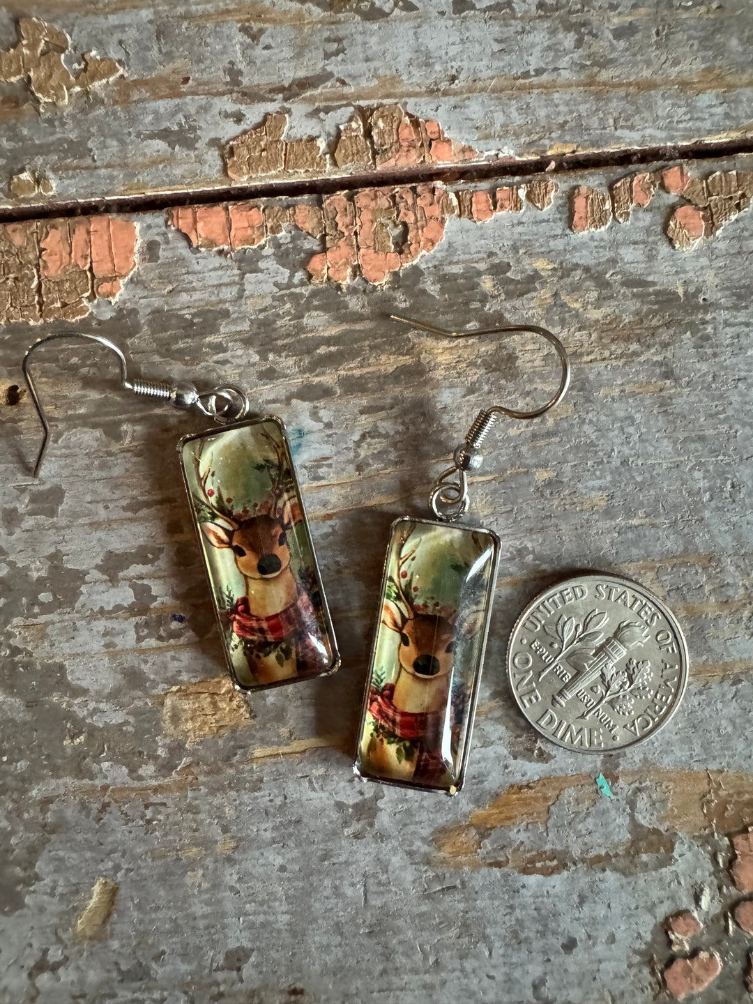 REINDEER DROP EARRINGS