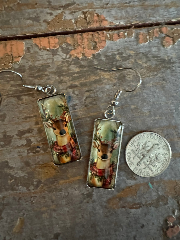 REINDEER DROP EARRINGS