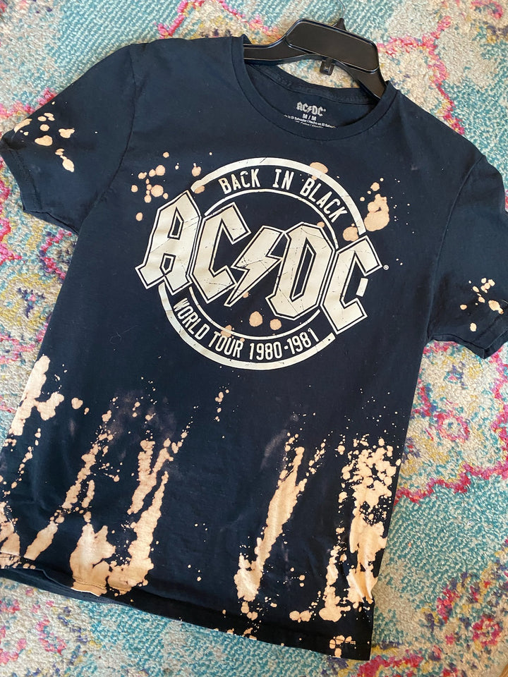 ACDC BLEACHED TEE