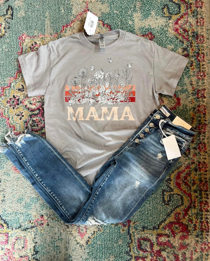 MAMA FLOWERS GRAPHIC TEE