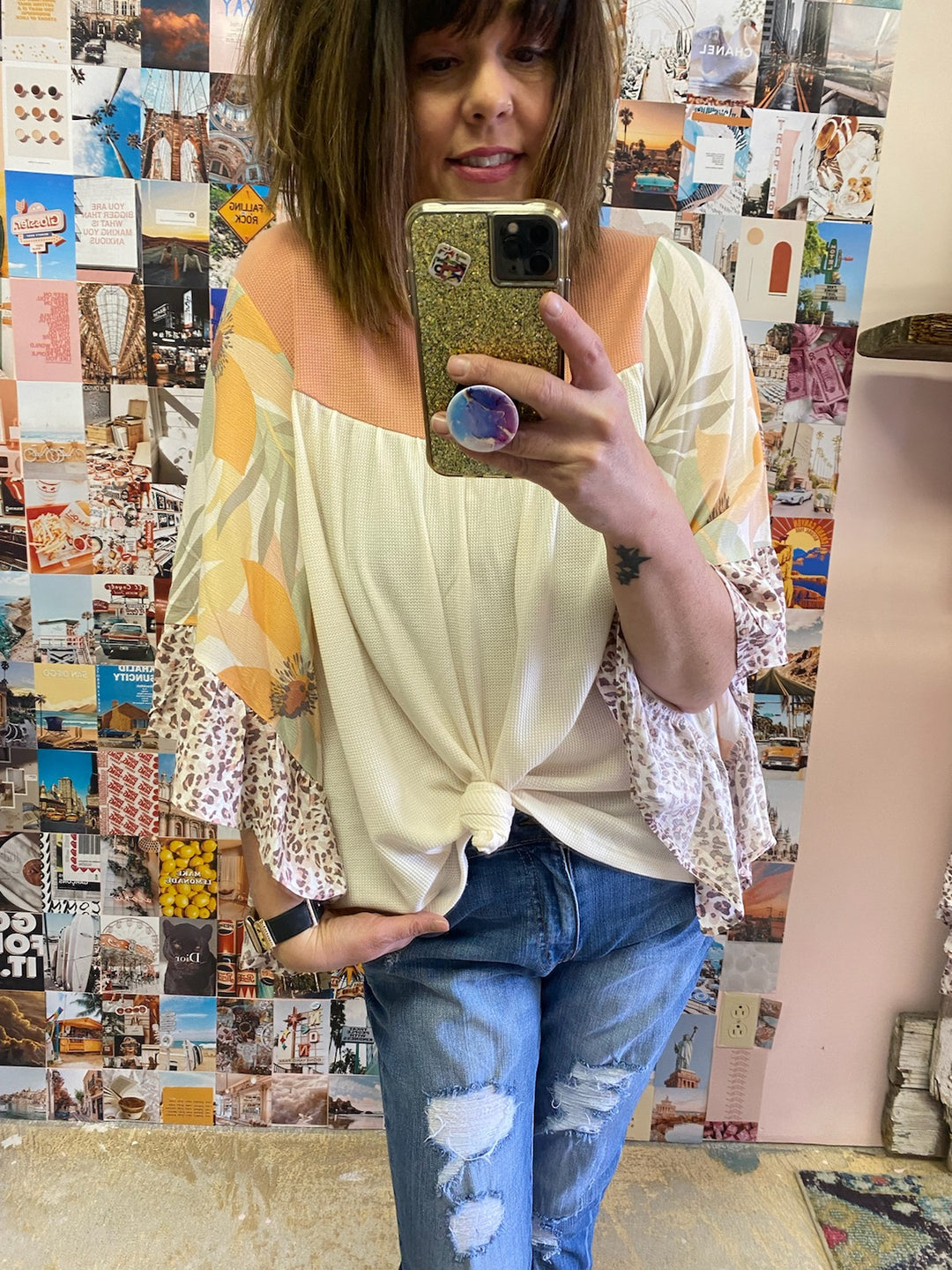 SUNSET BOHO TOP