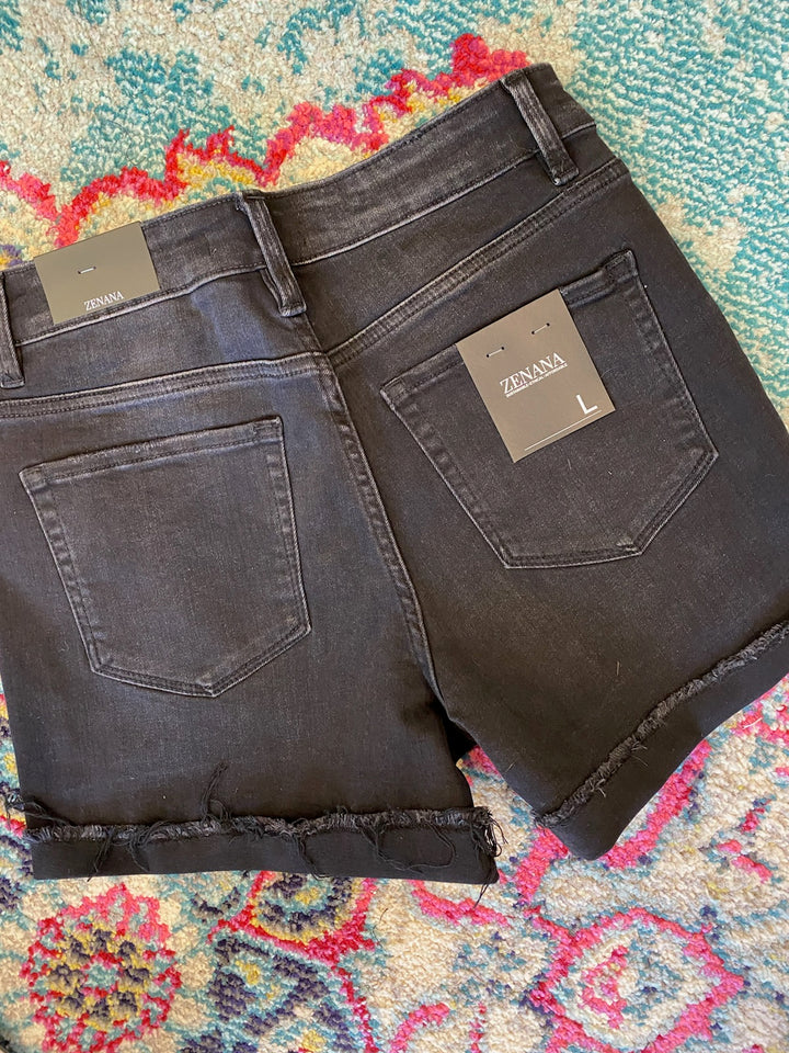 BLACK WASHED DENIM