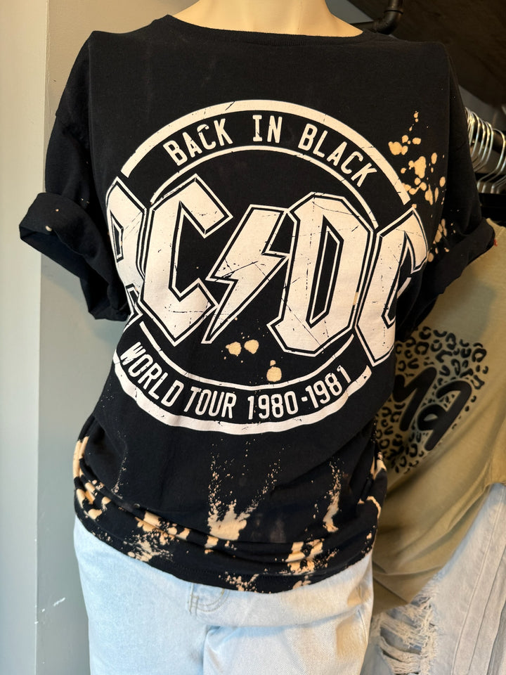 ACDC BLEACHED TEE