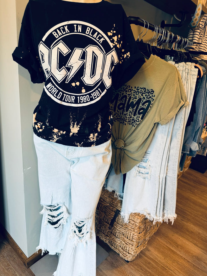 ACDC BLEACHED TEE