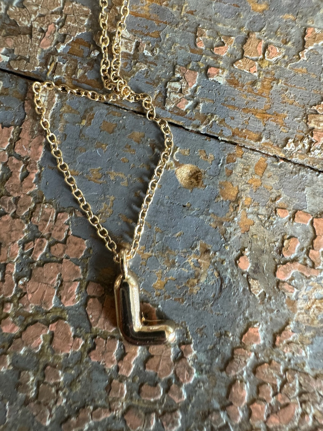 BUBBLE INITIAL NECKLACE