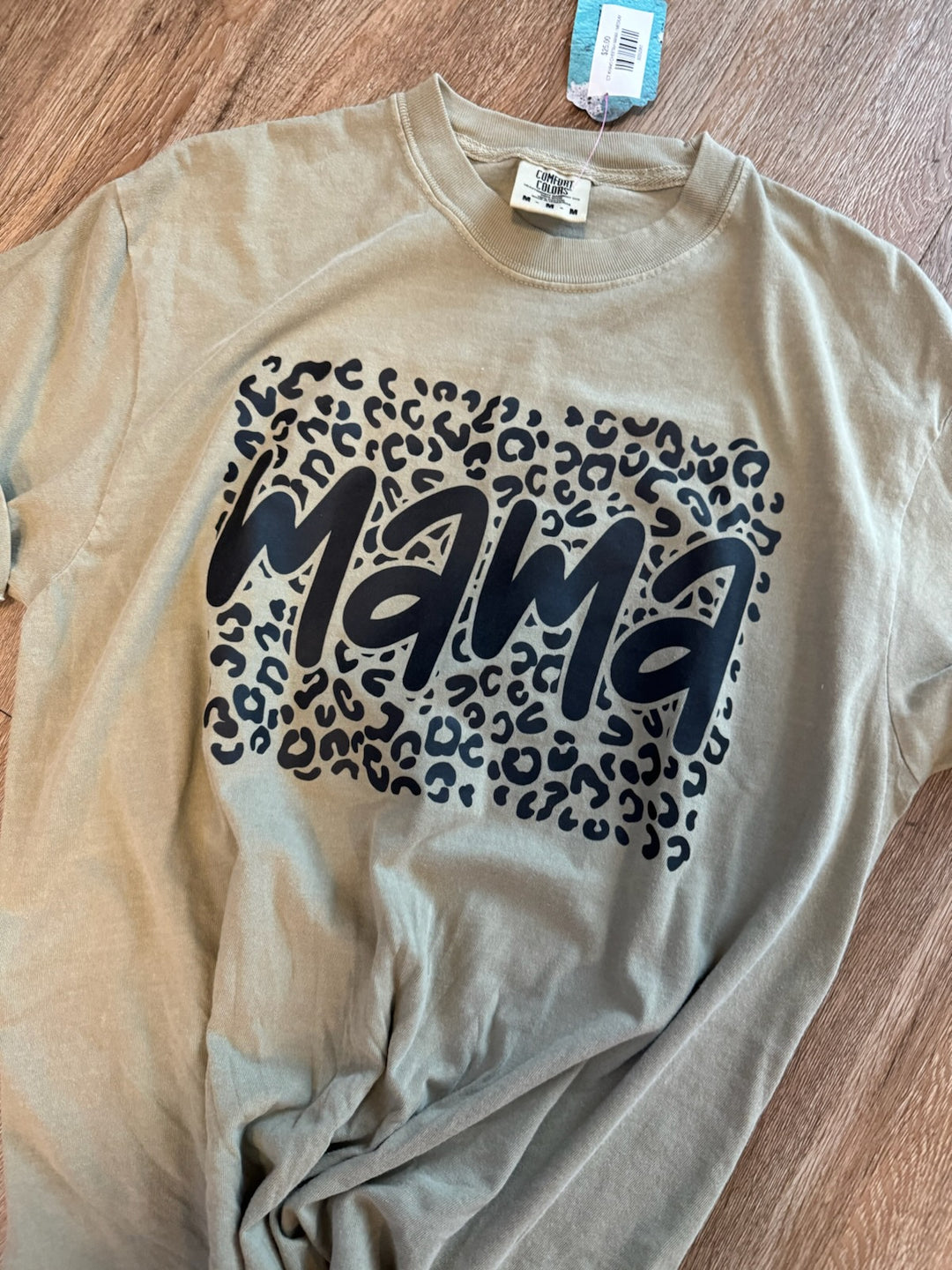 KHAKI CHEETAH MAMA TEE