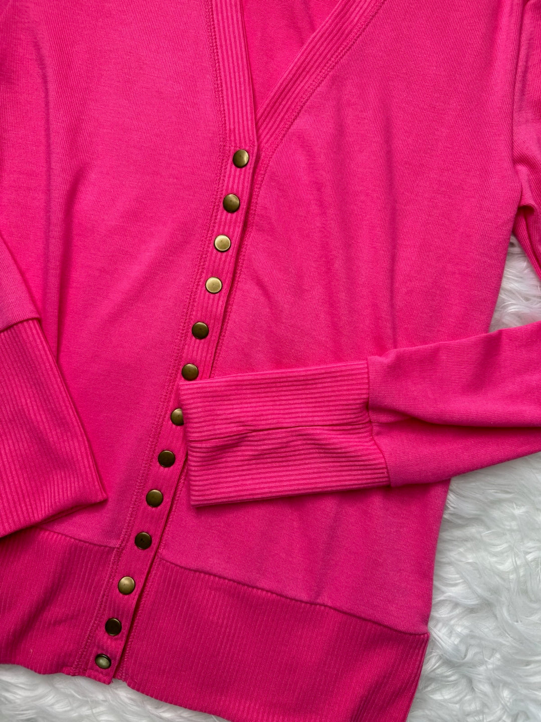 SNAP CARDI FUCHSIA