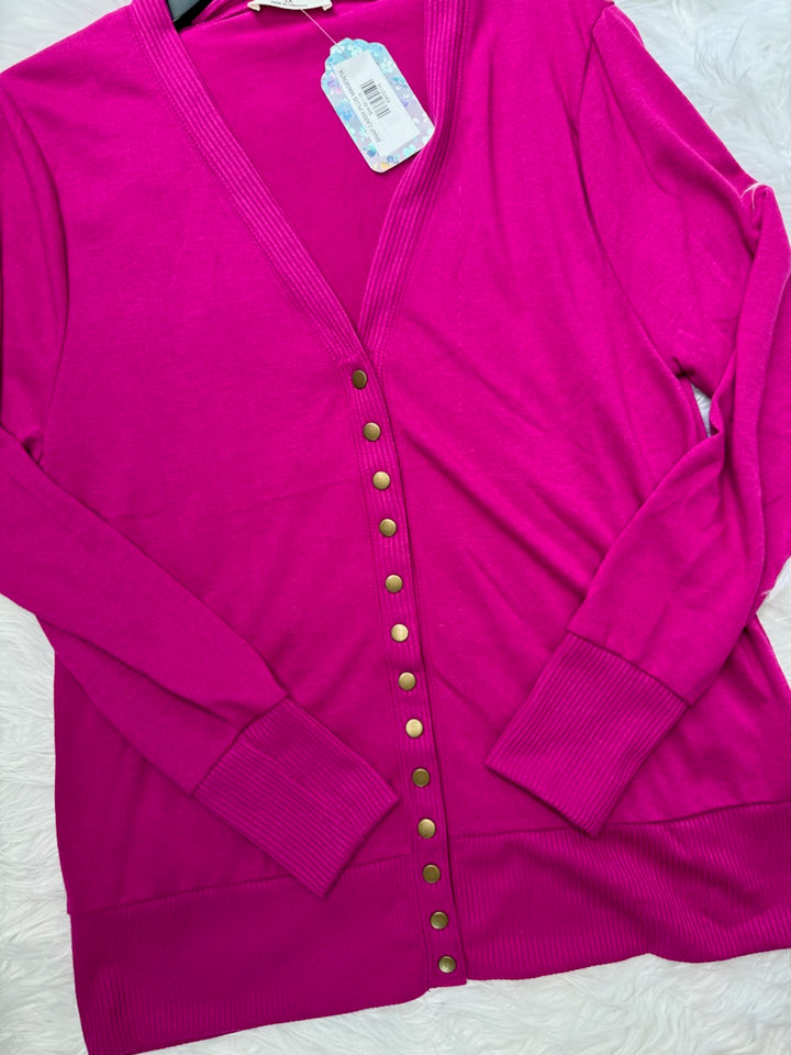 SNAP CARDI PLUS MAGENTA