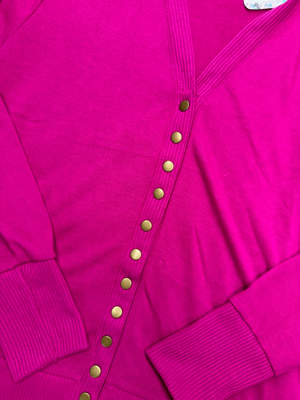 SNAP CARDI PLUS MAGENTA