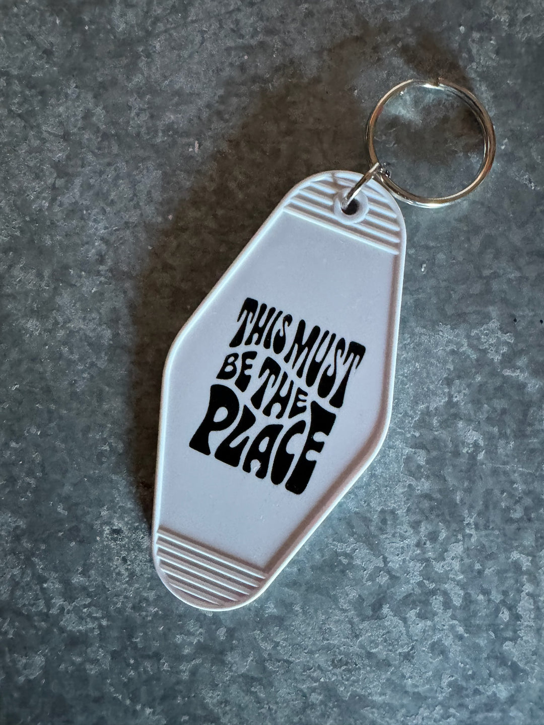 THIS MUST BE THE PLACE KEYCHAIN