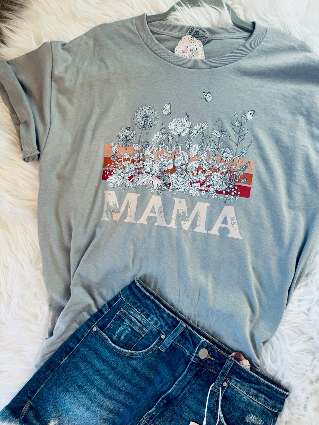 MAMA FLOWERS GRAPHIC TEE