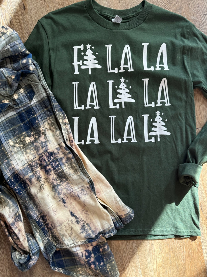 FA LA LA LONG SLEEVE GRAPHIC/ GREEN