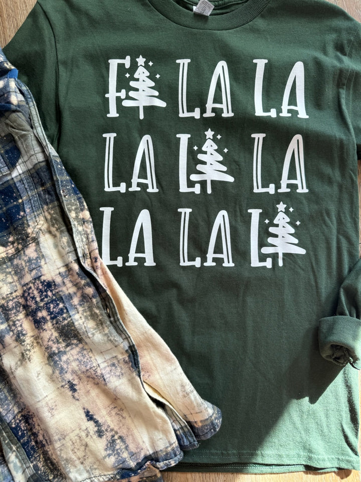 FA LA LA LONG SLEEVE GRAPHIC/ GREEN