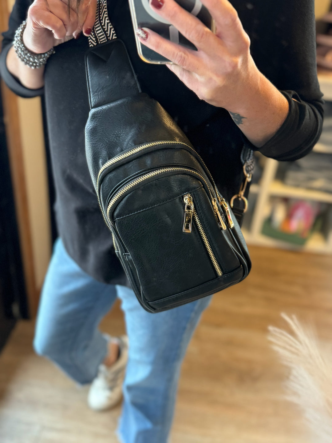 GENEVIVE CROSSBODY BLK