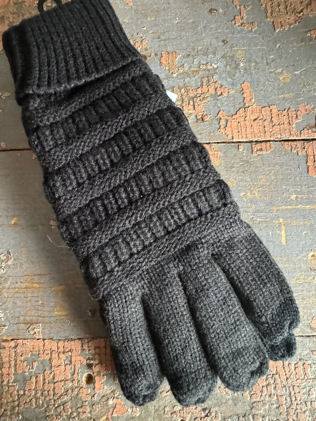 CC LINED TOUCH GLOVES BLACK