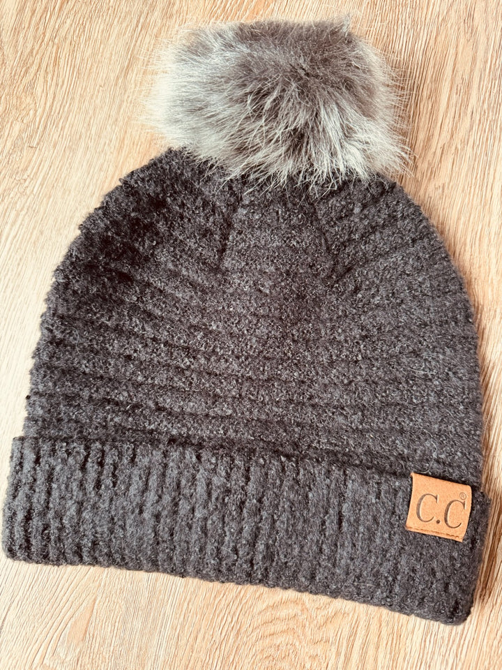 CC ULTRA SOFT FUR BEANIE BLK