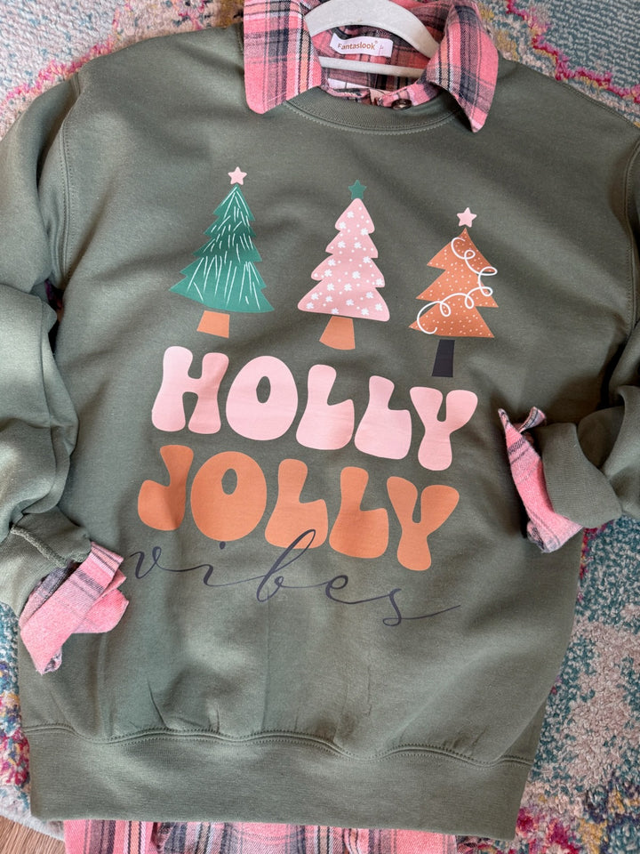 HOLLY JOLLY VIBES CREWNECK PRE-ORDER