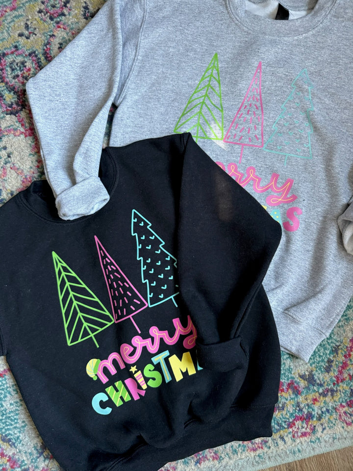 NEON MERRY CHRISTMAS KIDS CREWNECK PRE-ORDER