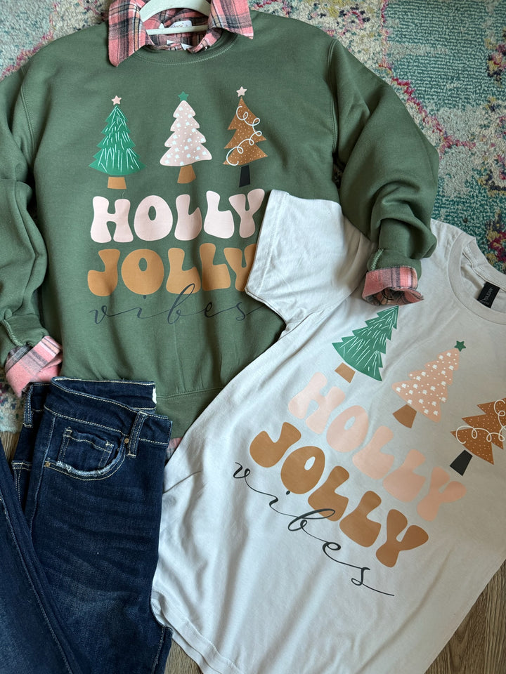 HOLLY JOLLY VIBES CREWNECK PRE-ORDER