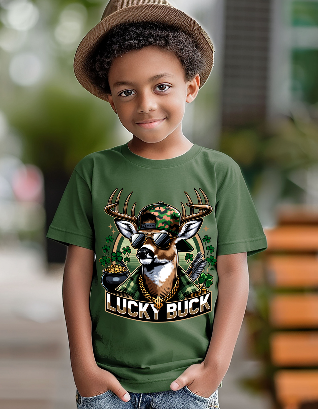 LUCKY BUCK KIDS HOODIE/CREW