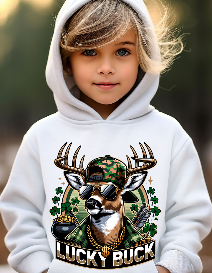 LUCKY BUCK KIDS HOODIE/CREW
