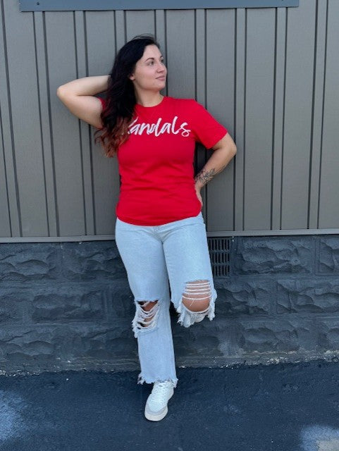 "VANDALS" ON RED KIDS TEE PRE-ORDER