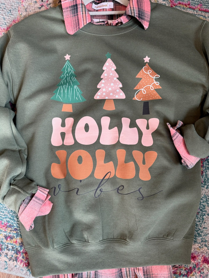 HOLLY JOLLY VIBES CREWNECK PRE-ORDER