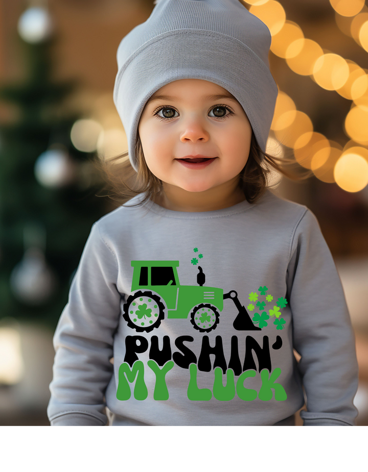 PUSHIN MY LUCK CREW/TEE
