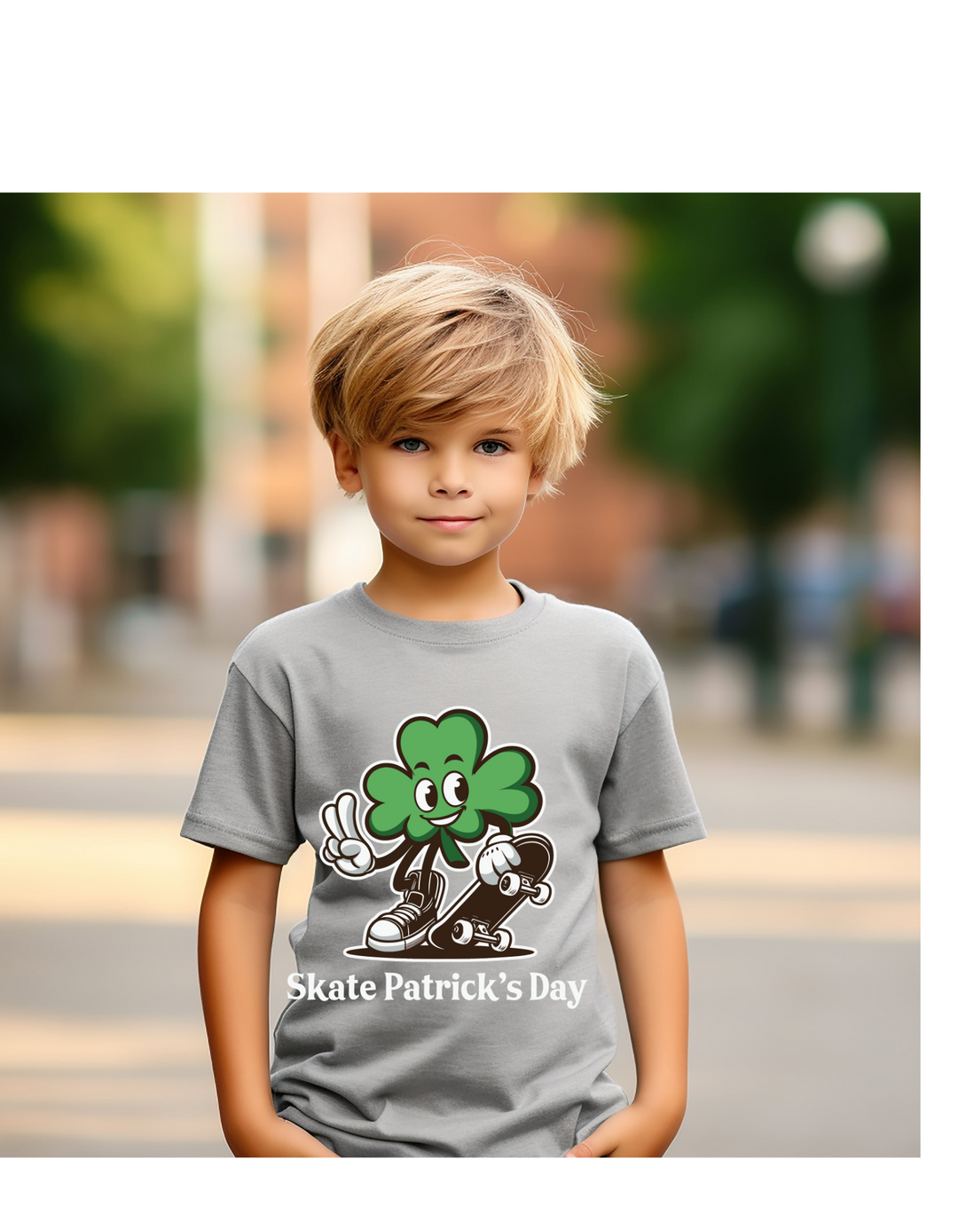 SHAMROCK SKATER GUY TEE