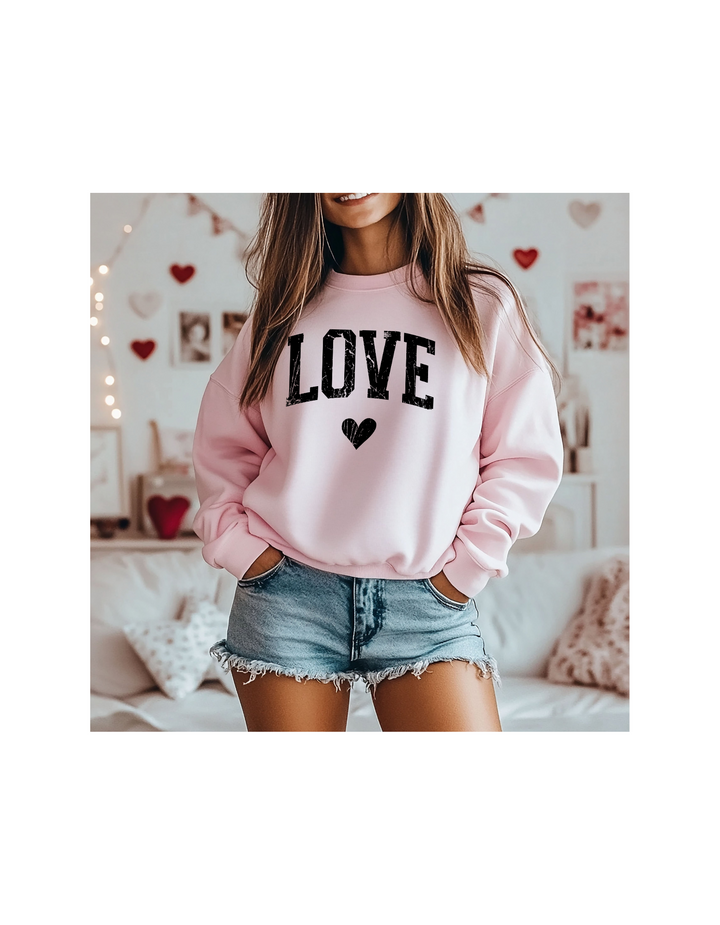 LOVE IN BLACK VDAY ADULT CREWNECK PRE-ORDER