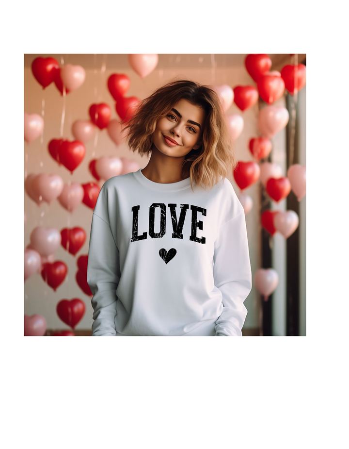 LOVE IN BLACK VDAY ADULT CREWNECK PRE-ORDER