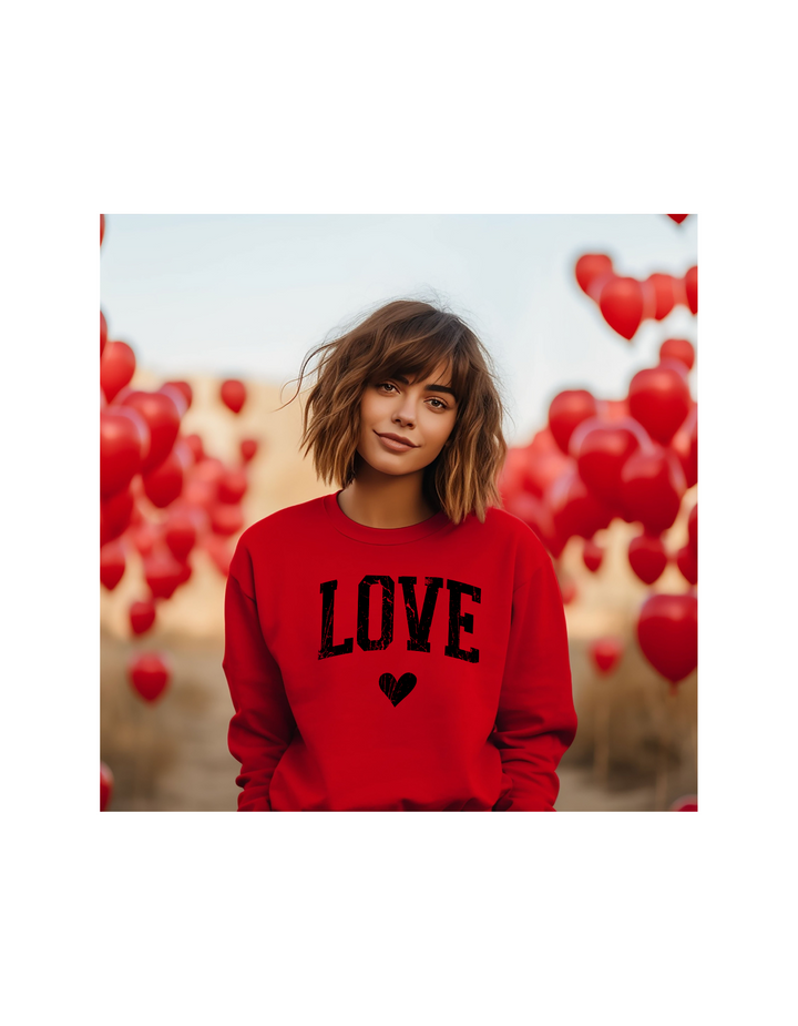 LOVE IN BLACK VDAY ADULT CREWNECK PRE-ORDER