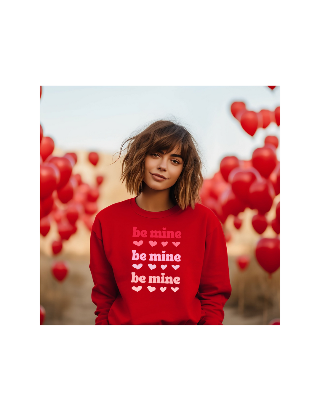 BE MINE VDAY ADULT CREWNECK PRE-ORDER