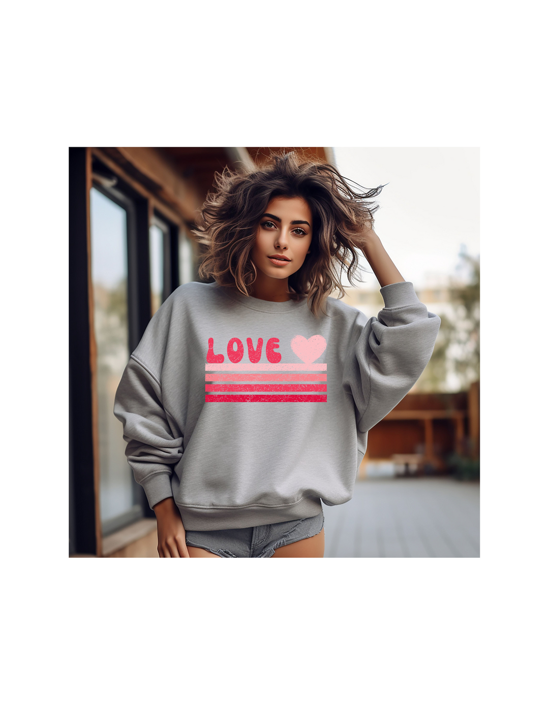 LOVE LINES VDAY ADULT CREWNECK PRE-ORDER